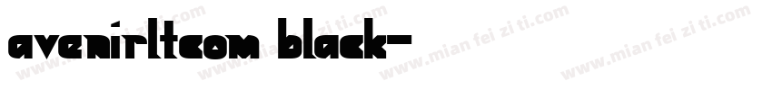 avenirltcom black字体转换